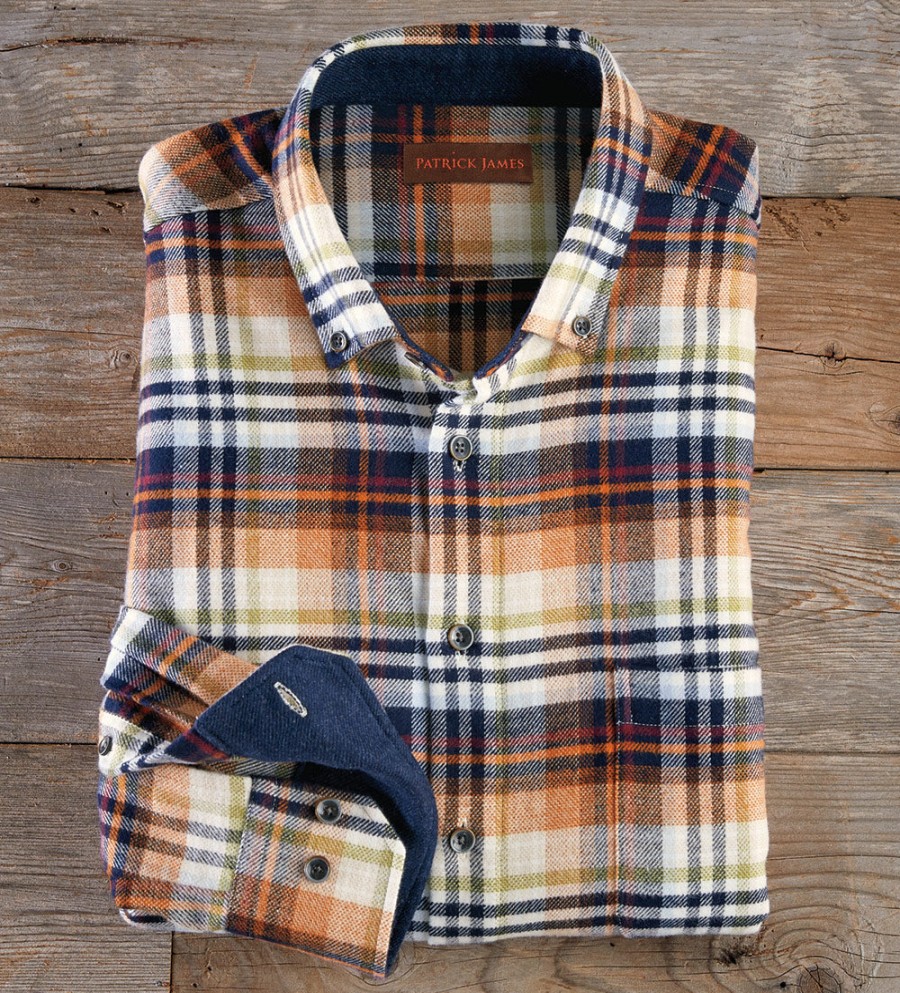 Patrick James Patrick James Plaid Flannel Shirt Multi Wholesale