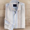 Calder Carmel Calder Carmel Awning Stripe Long Sleeve Shirt Sand/Blue Wholesale