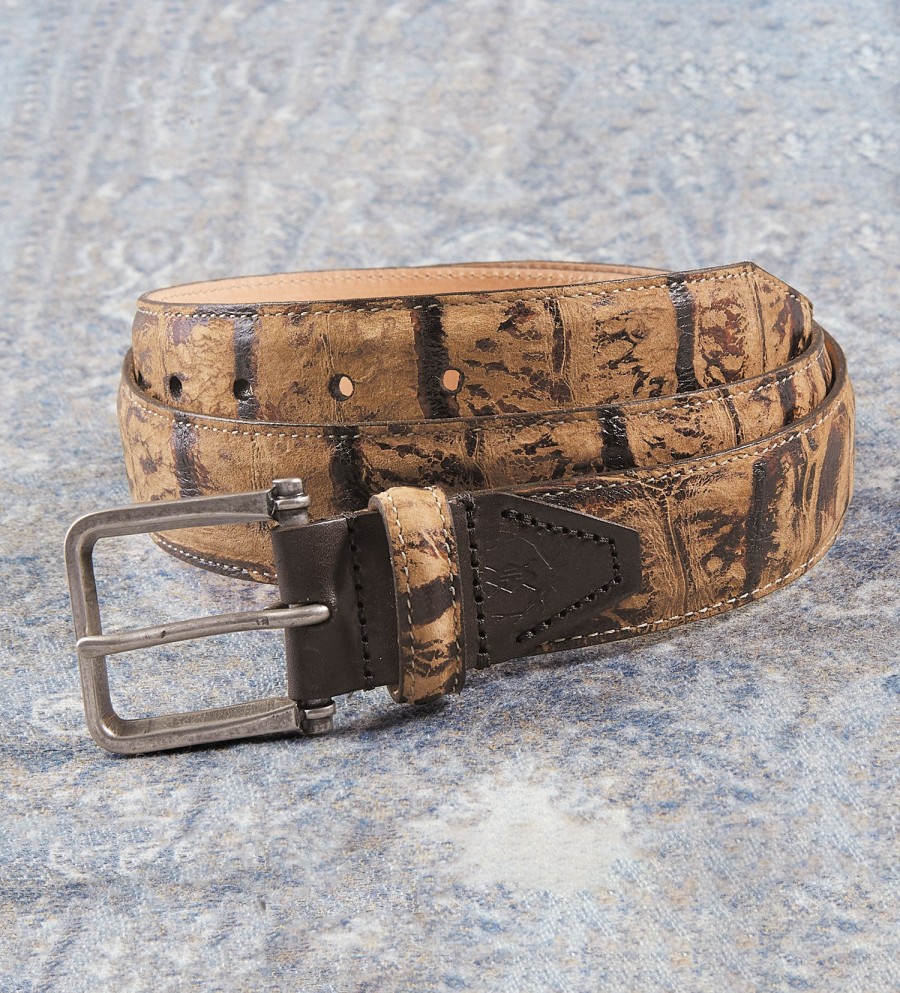 Martin Dingman Martin Dingman Nile Croc Grain Belt Desert Tan Wholesale