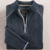 Patrick James Patrick James Quarter-Zip Sweater Midnight New