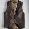 Reserve Reserve Lapel Vest Brown New