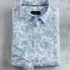 Bugatchi Bugatchi Paisley Shirt Air Blue Clearance