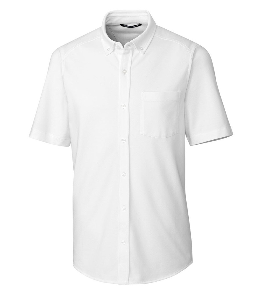 Cutter u0026 Buck Cutter & Buck Reach Short Sleeve Oxford Sport Shirt Online