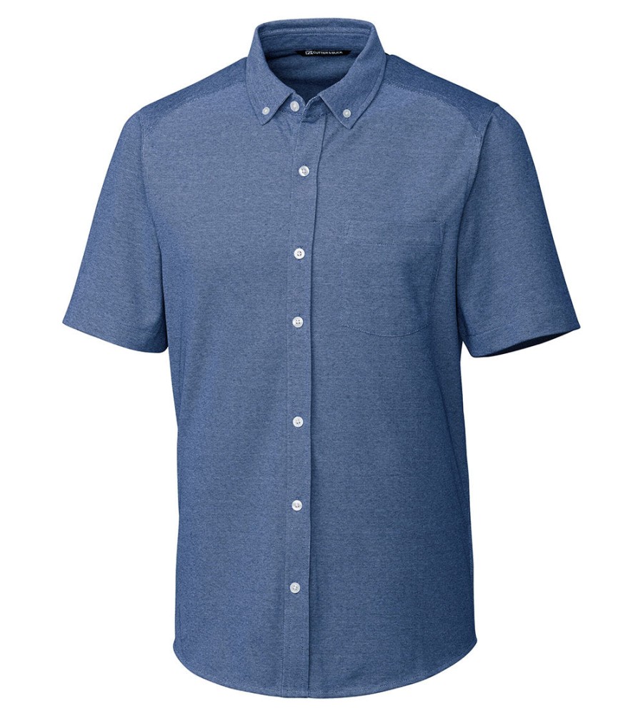 Cutter u0026 Buck Cutter & Buck Reach Short Sleeve Oxford Sport Shirt Online