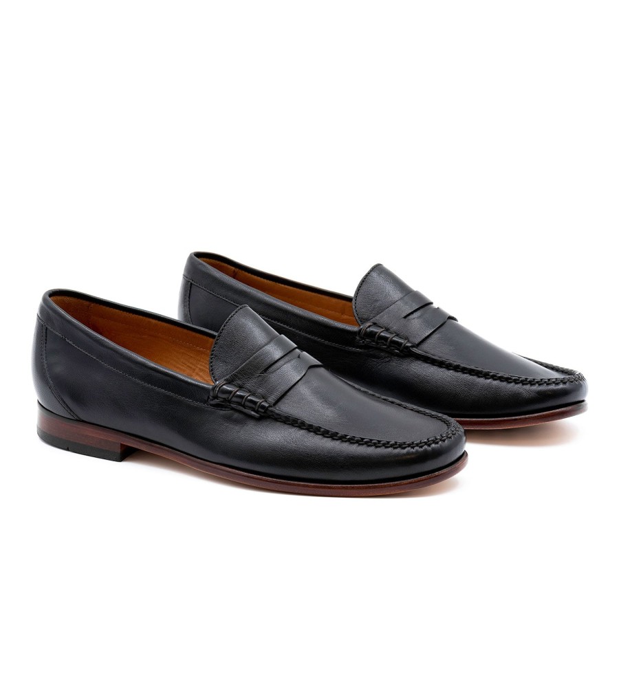 Martin Dingman Martin Dingman Maxwell Penny Loafer Black Clearance