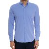 Robert Graham Robert Graham Long Sleeve Marcus Woven Shirt Blue Clearance