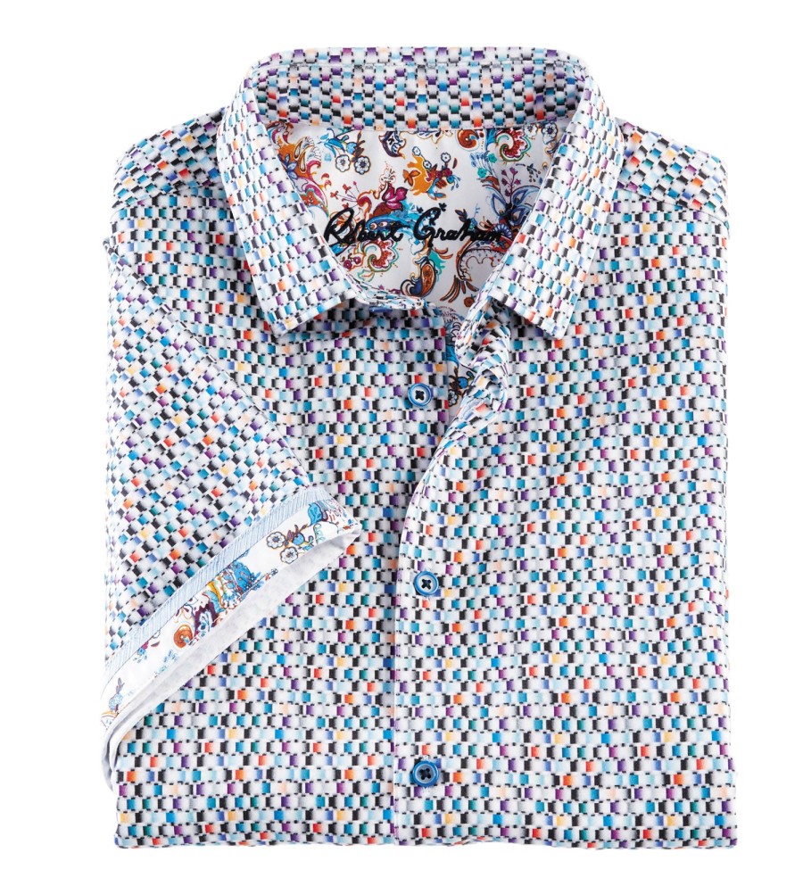 Robert Graham Robert Graham Flamenco Short Sleeve Knit Shirt Multi Best