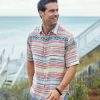 True Grit True Grit Taos Baja Stripe Shirt Coral New