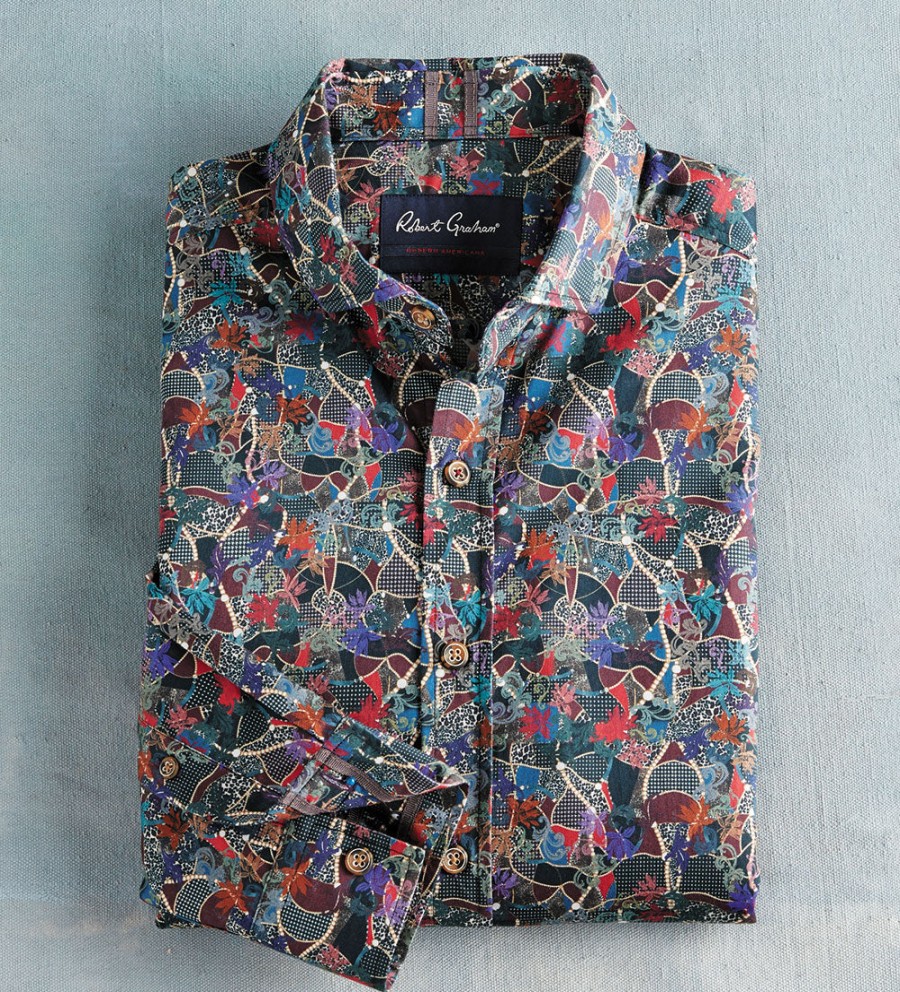 Robert Graham Robert Graham Ashborne Long Sleeve Sport Shirt Multi Hot