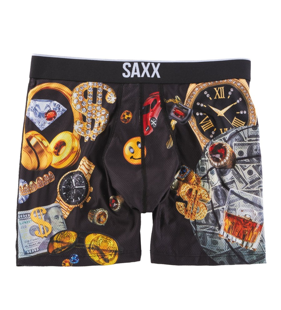 SAXX Saxx Money Baller Volt Boxer Briefs Black New