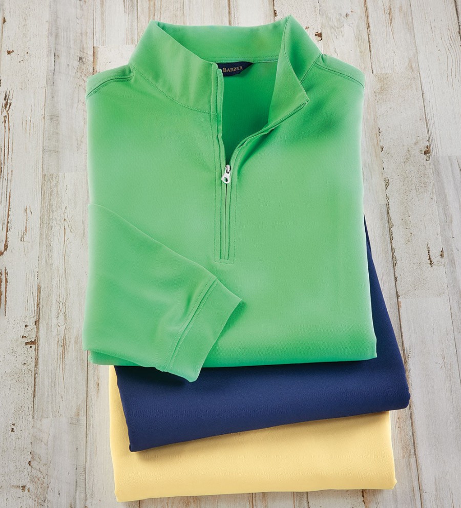 Scott Barber Scott Barber Tech Pique Quarter-Zip Pullover Wholesale