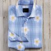 Calder Carmel Calder Carmel Plumeria Long Sleeve Shirt Soft Blue Best